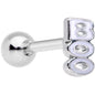16 Gauge 1/4 White Boo Halloween Cartilage Tragus Earring
