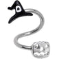 Witch Pumpkin Halloween Spiral Twister Belly Ring