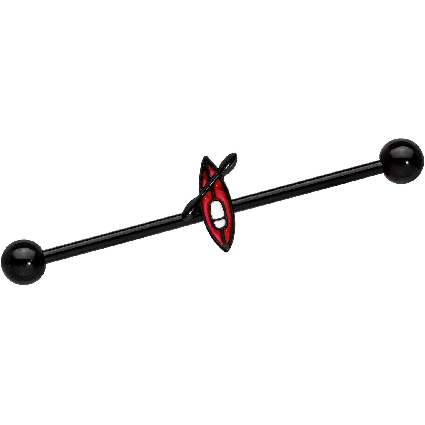 14 Gauge Black Red Summer Kayak Boat Industrial Barbell 38mm