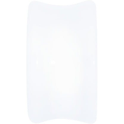White Acrylic Green Palm Tree Saddle Plug Set