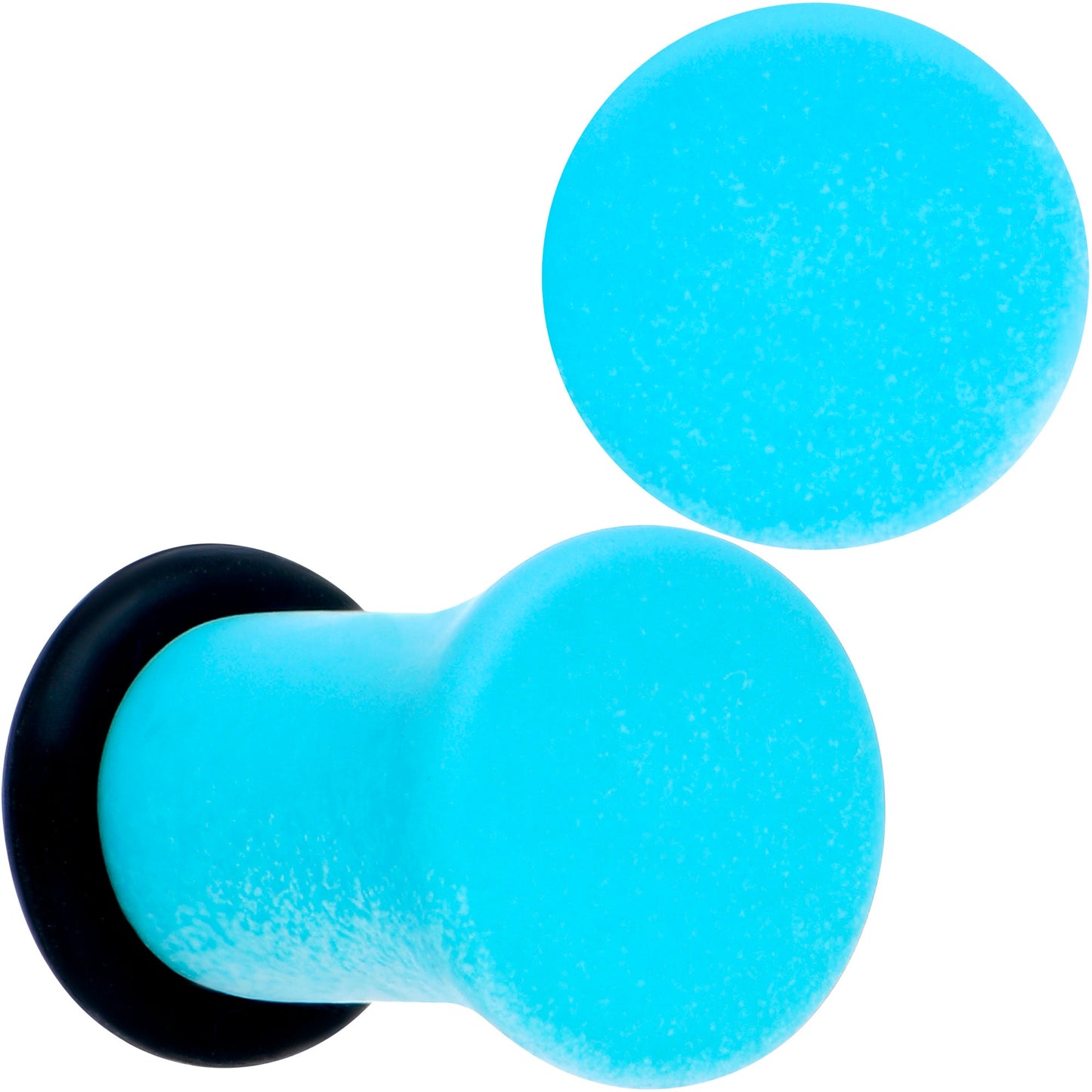 Blue White Ombre Matte Acrylic Single Flare Plug Set