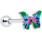 Brilliant Butterfly Barbell Tongue Ring