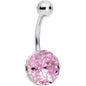 Pink Gem Stylish Elegance Mandala Flower Belly Ring