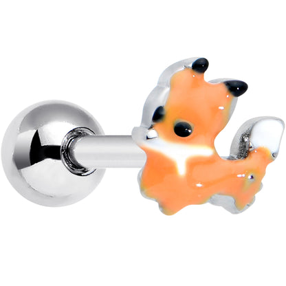 16 Gauge 1/4 Cute Fall Fox Cartilage Tragus Earring