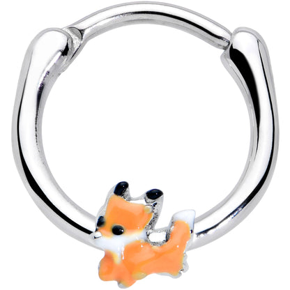 16 Gauge 3/8 Cute Fall Fox Cartilage Clicker