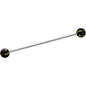 14 Gauge Matte Black Splatter Pattern Ends Industrial Barbell 38mm