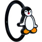 20 Gauge 5/16 Black Baby Penguin Nose Hoop