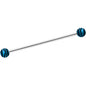 14 Gauge Matte Blue Zebra Stripe Industrial Barbell 38mm