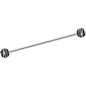 14 Gauge Matte White Zebra Stripe Industrial Barbell 38mm