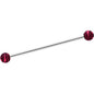 14 Gauge Matte Pink Zebra Stripe Industrial Barbell 38mm