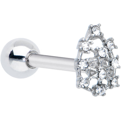 Clear Gem Constellation Barbell Tongue Ring