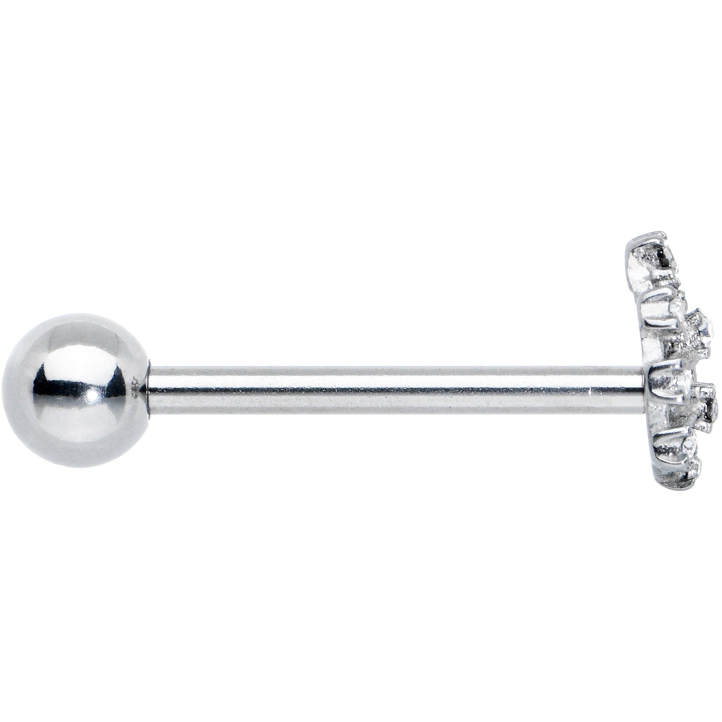 Clear Gem Constellation Barbell Tongue Ring