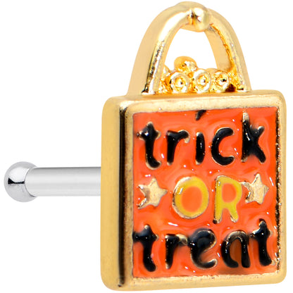 20 Gauge 1/4 Trick or Treat Orange Halloween Nose Bone