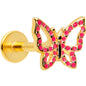 16 Gauge 5/16 Gold Tone Sweet Simple Butterfly Labret Monroe Tragus