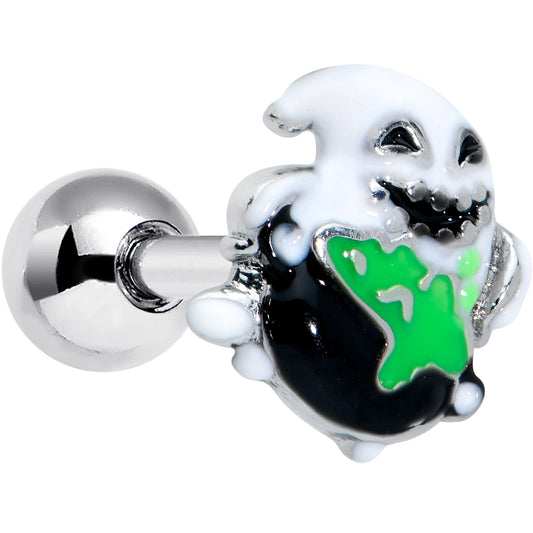 16 Gauge 1/4 Ghost Goo Cauldron Halloween Cartilage Tragus Earring