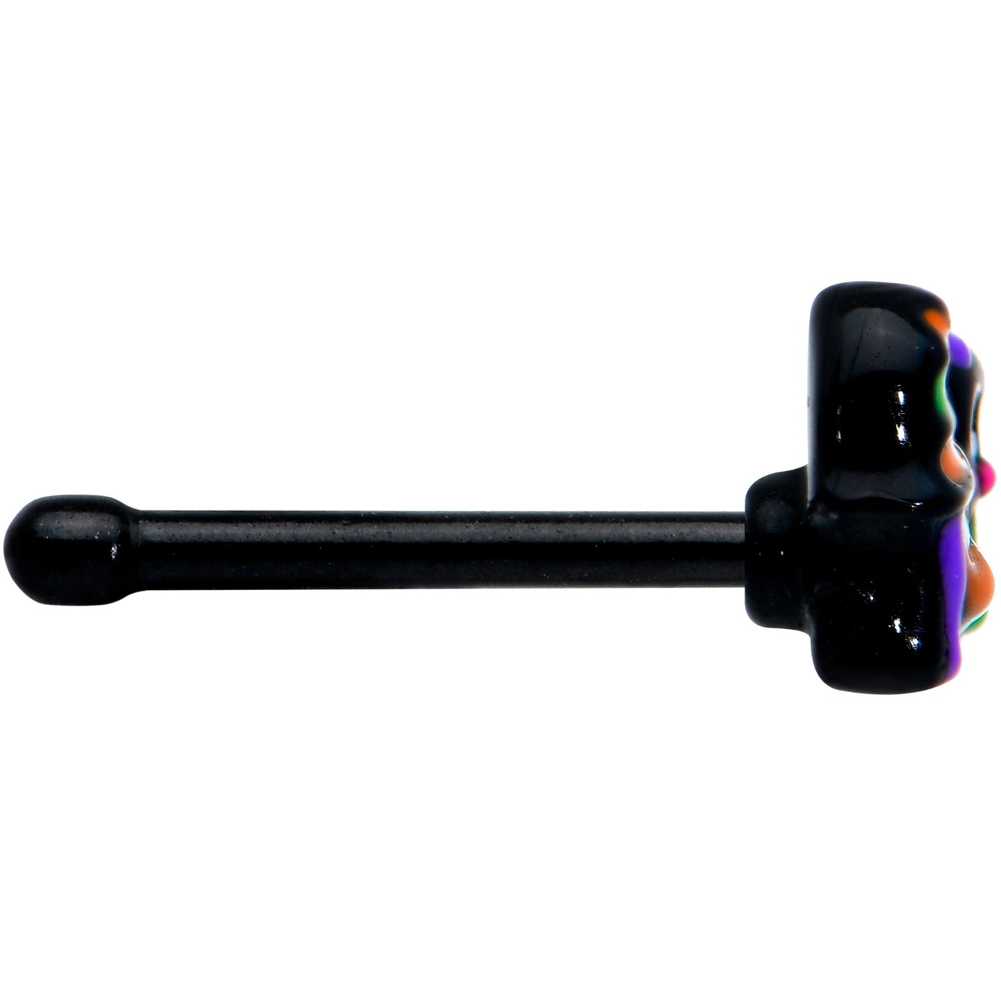 20 Gauge 1/4 Black Boo Party Halloween Nose Bone