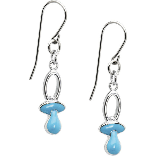 Baby Blue Pacifier Earrings