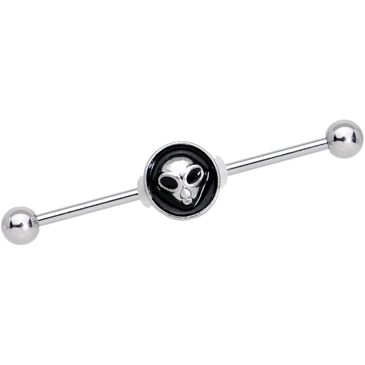 14 Gauge Look Out for Alien Industrial Barbell 38mm