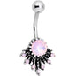 Pink Gem Sunshine Splash Belly Ring