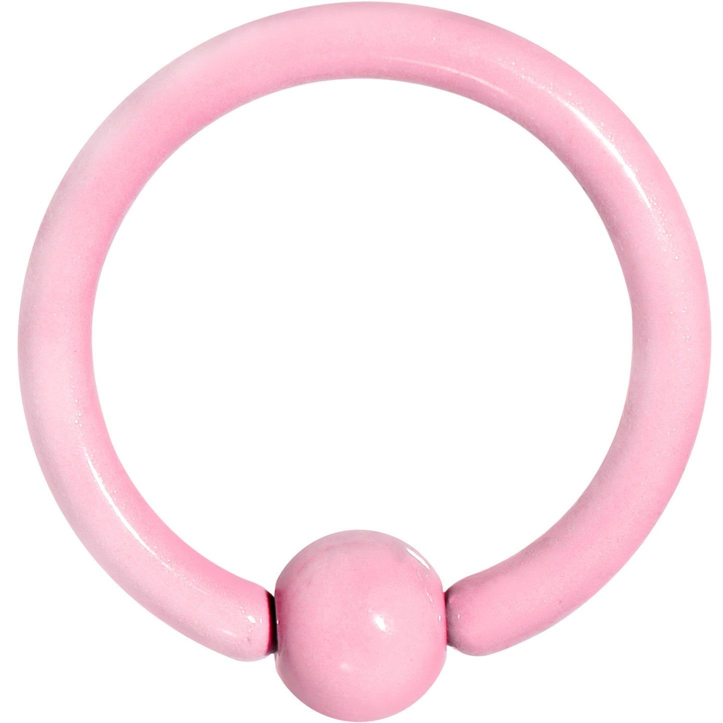 16 Gauge 5/16 Light Pink Acrylic Over Steel Captive Ring