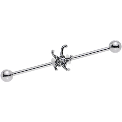 14 Gauge Steel Seeing Starfish Industrial Barbell 38mm